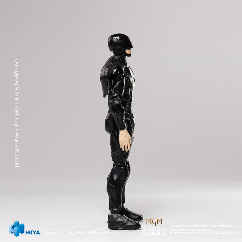 HIYA Exquisite Mini Series 1/18 Scale 4 Inch  ROBOCOP 2014 ROBOCOP BLACK Action Figure