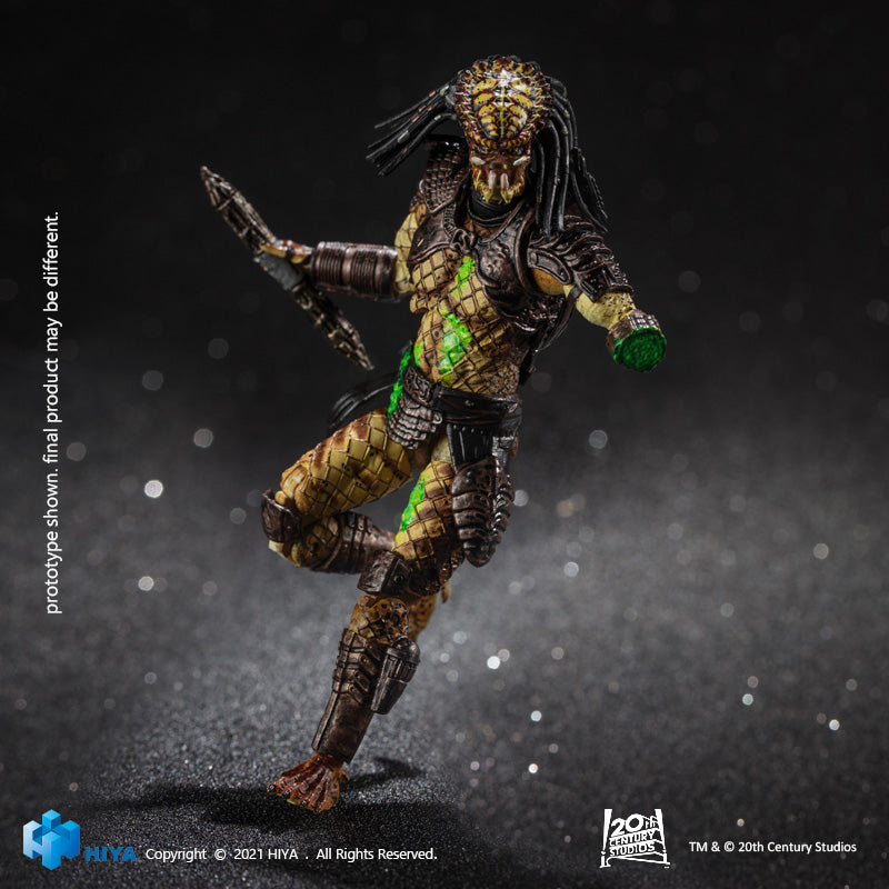 HIYA Exquisite Mini Series 1/18 Scale 5 Inch PREDATOR 2 Battle Damage City Hunter Action Figure