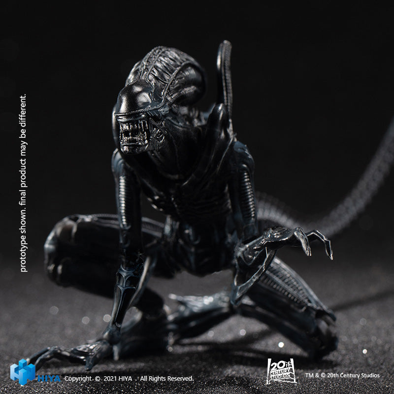 HIYA Exquisite Mini Series 1/18 Scale 5 Inch ALIENS Crouching Alien Warrior Action Figure