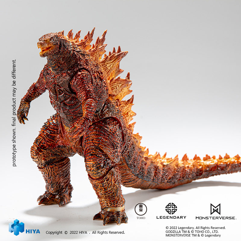 HIYA Exquisite Basic Series None Scale 7 Inch Godzilla King of the Monsters Burning Godzilla Action Figure