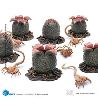 HIYA Exquisite Mini Series 1/18 Scale 5 Inch ALIENS Ovomorph And Facehugger set Action Figure