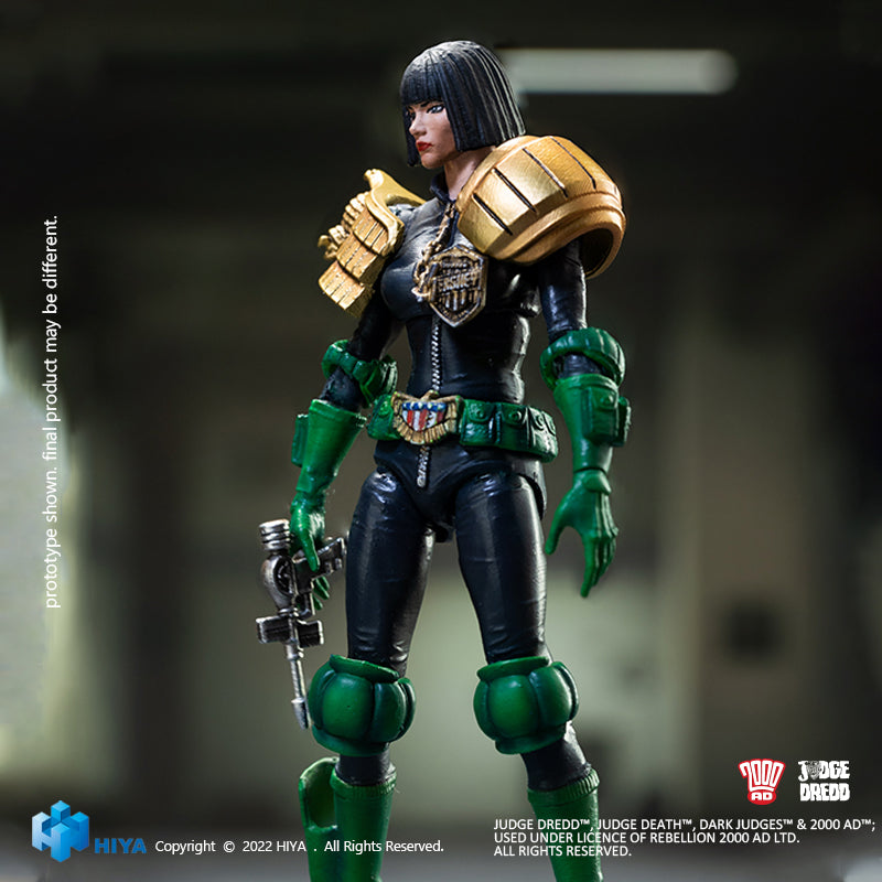 HIYA Exquisite Mini Series 1/18 Scale 4 Inch JUDGE DREDD Judge Hershey Action Figure