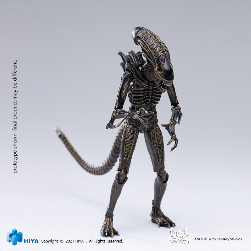HIYA Exquisite Mini Series 1/18 Scale 5 Inch ALIENS Alien Warrior Brown Action Figure