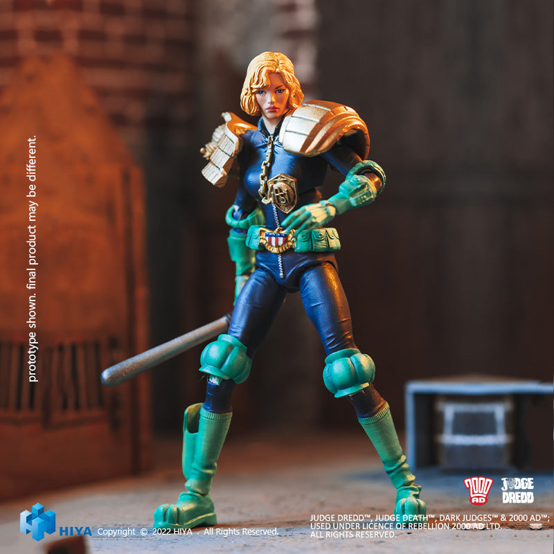 HIYA Exquisite Mini Series 1/18 Scale 4 Inch JUDGE DREDD Judge Anderson Action Figure