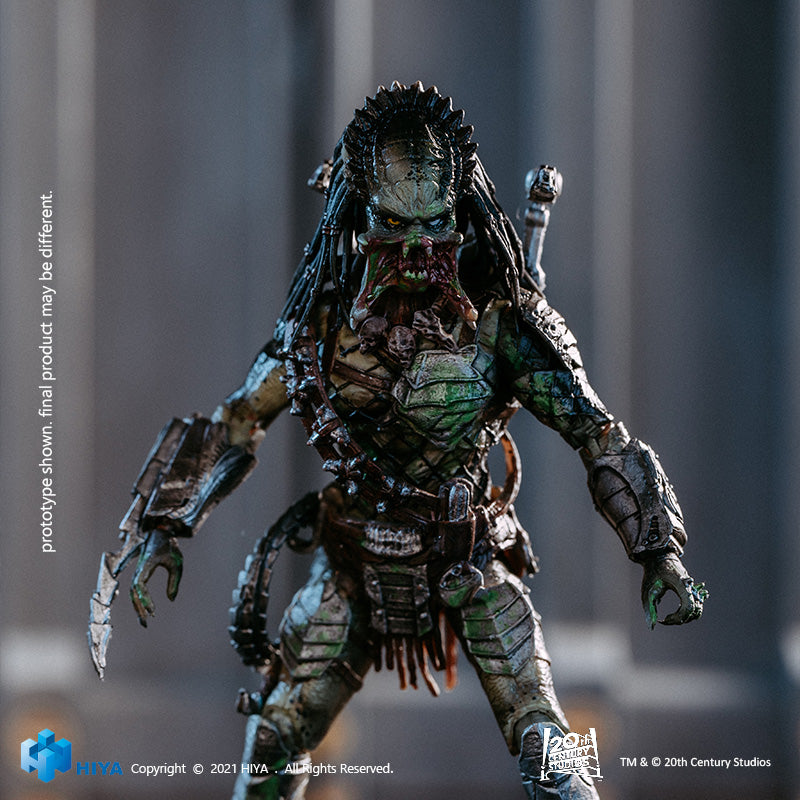 HIYA Exquisite Mini Series 1/18 Scale 5 Inch AVPR Battle Damage Wolf Predator Action Figure