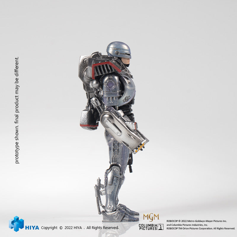 HIYA Exquisite Mini Series 1/18 Scale 4 Inch  ROBOCOP 3 Robocop with Jetpack Action Figure