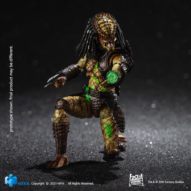 HIYA Exquisite Mini Series 1/18 Scale 5 Inch PREDATOR 2 Battle Damage City Hunter Action Figure