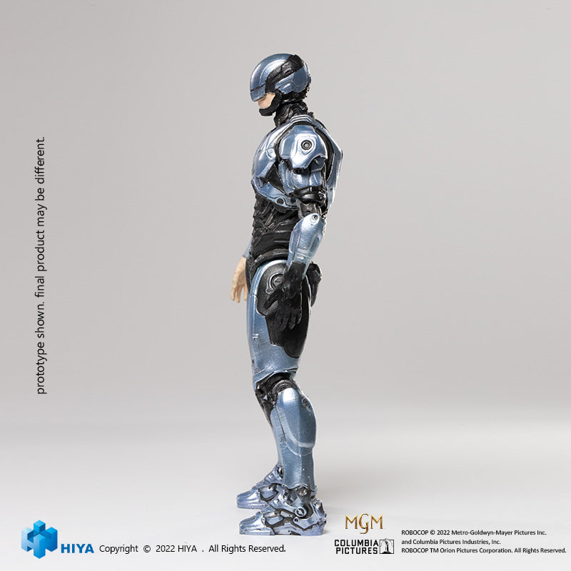 HIYA Exquisite Mini Series 1/18 Scale 4 Inch ROBOCOP 2014 ROBOCOP SILVER Action Figure