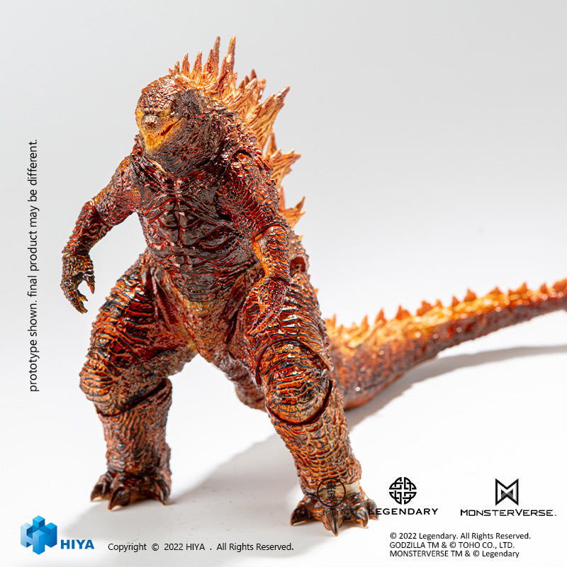 HIYA Exquisite Basic Series None Scale 7 Inch Godzilla King of the Monsters Burning Godzilla Action Figure