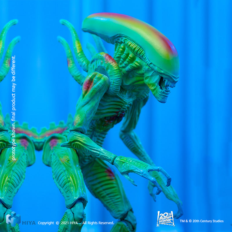 HIYA Exquisite Mini Series 1/18 Scale 5 Inch AVP Thermal Vision Alien Warrior Action Figure