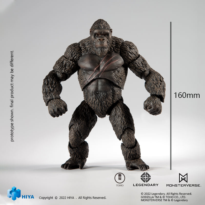 HIYA Exquisite Basic Series None Scale 6 Inch GODZILLA VS KONG Kong Action Figure