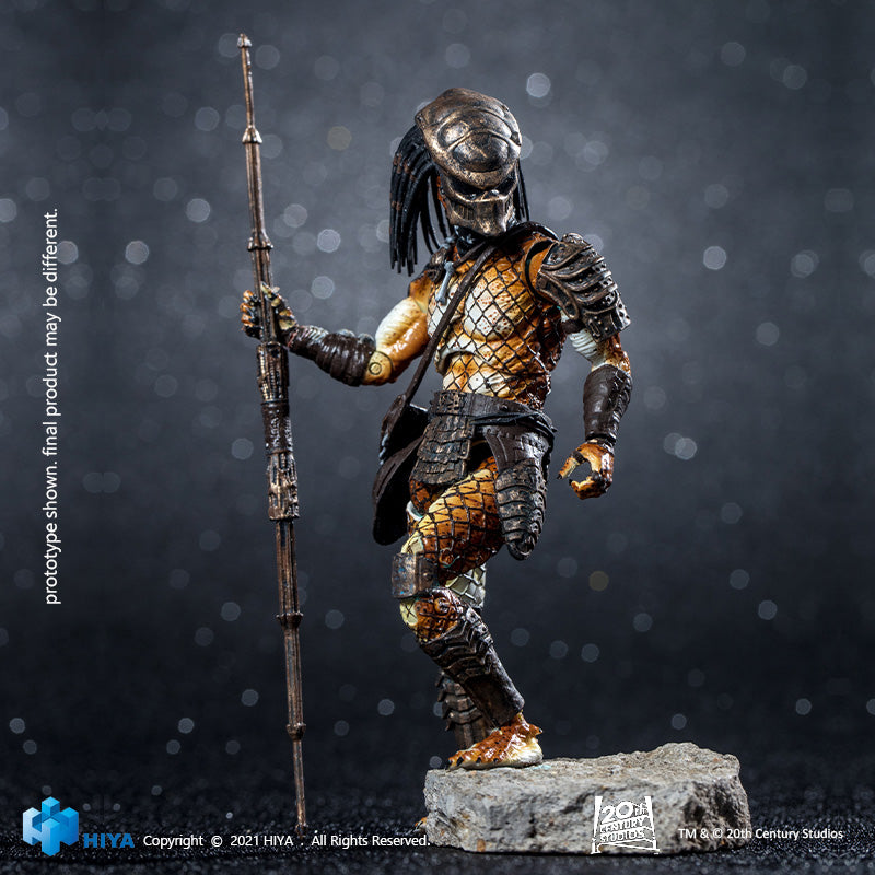 HIYA Exquisite Mini Series 1/18 Scale 5 Inch PREDATOR 2 Stalker Predator Action Figure