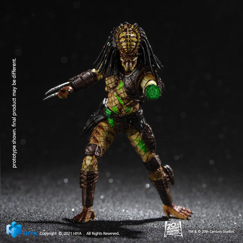 HIYA Exquisite Mini Series 1/18 Scale 5 Inch PREDATOR 2 Battle Damage City Hunter Action Figure