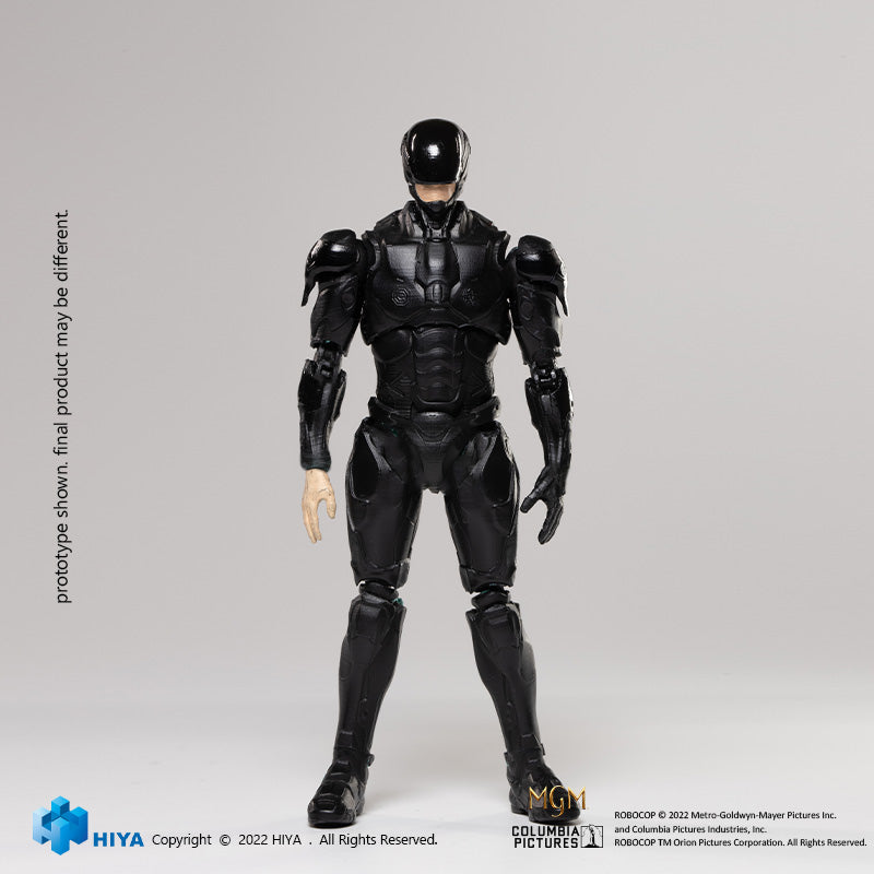 HIYA Exquisite Mini Series 1/18 Scale 4 Inch  ROBOCOP 2014 ROBOCOP BLACK Action Figure