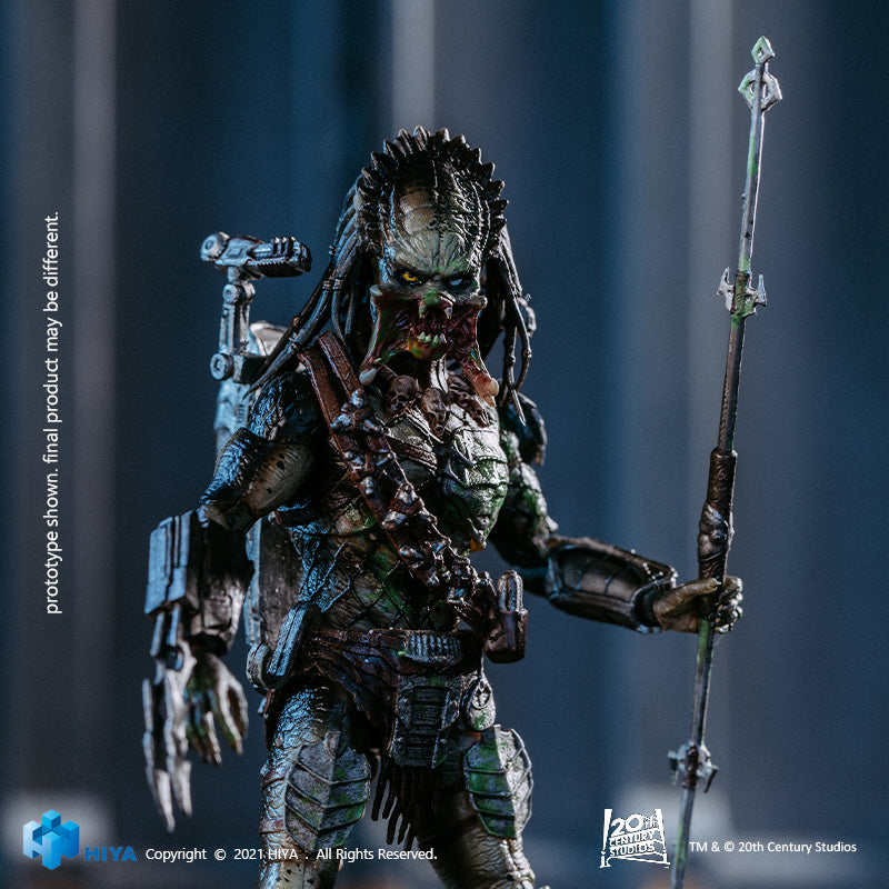 HIYA Exquisite Mini Series 1/18 Scale 5 Inch AVPR Battle Damage Wolf Predator Action Figure