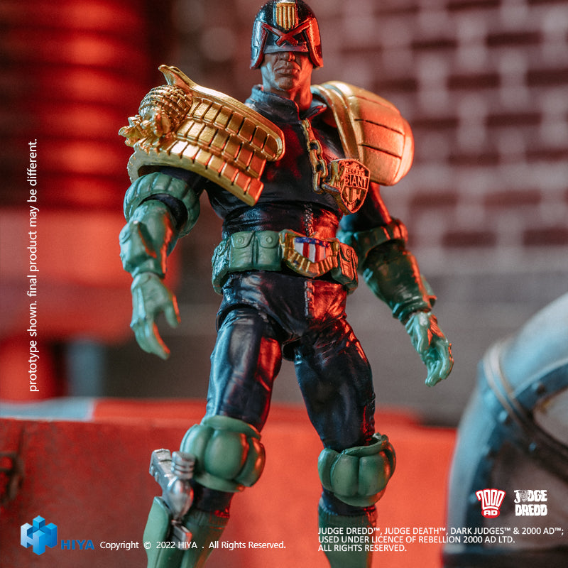 HIYA Exquisite Mini Series 1/18 Scale 4 Inch JUDGE DREDD Judge Giant Action Figure