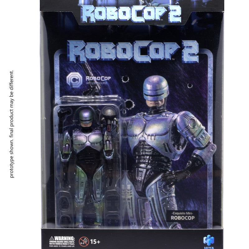 HIYA Exquisite Mini Series 1/18 Scale 4 Inch  ROBOCOP 2 Robocop Action Figure