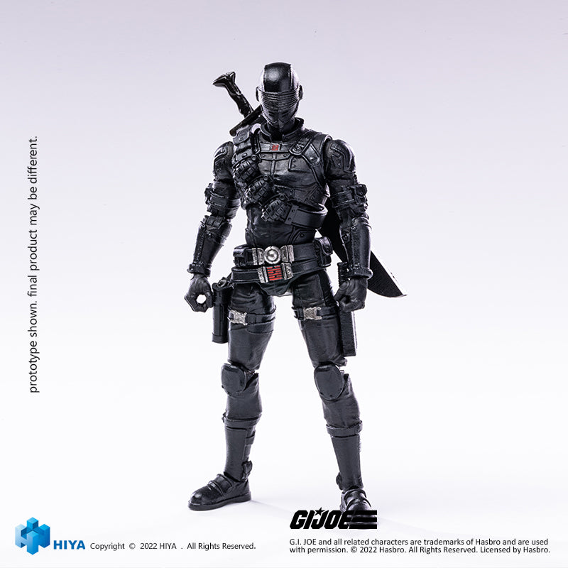 HIYA Exquisite Mini Series 1/18 Scale 4 Inch G.I.Joe Snake Eyes Action Figure