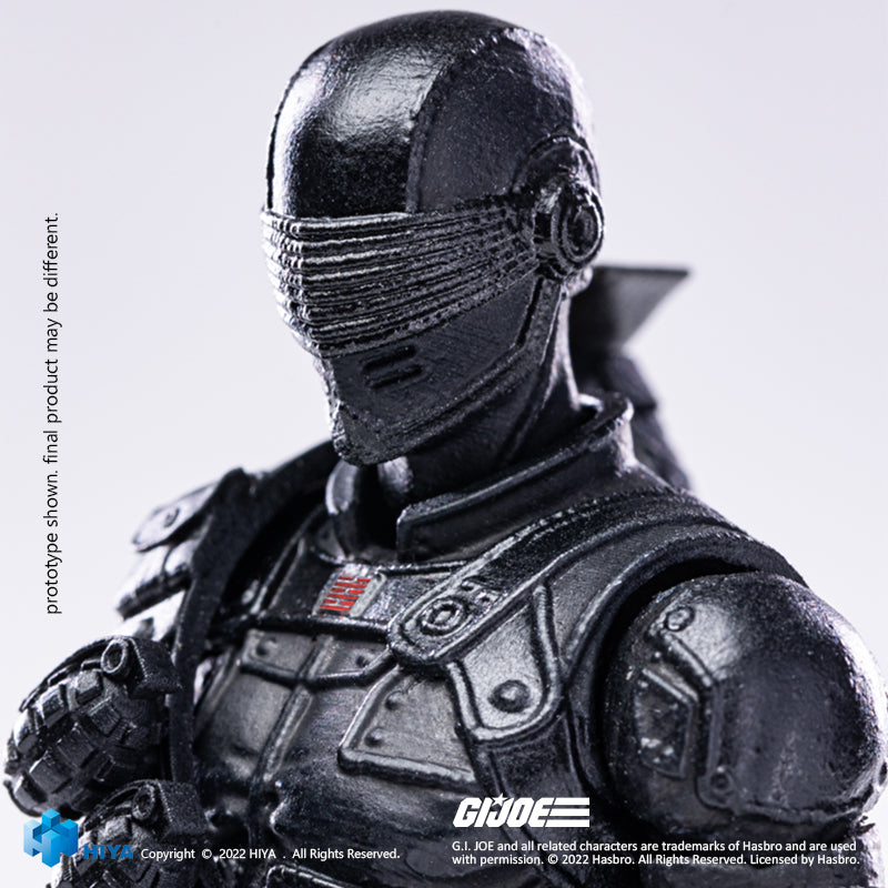 HIYA Exquisite Mini Series 1/18 Scale 4 Inch G.I.Joe Snake Eyes Action Figure