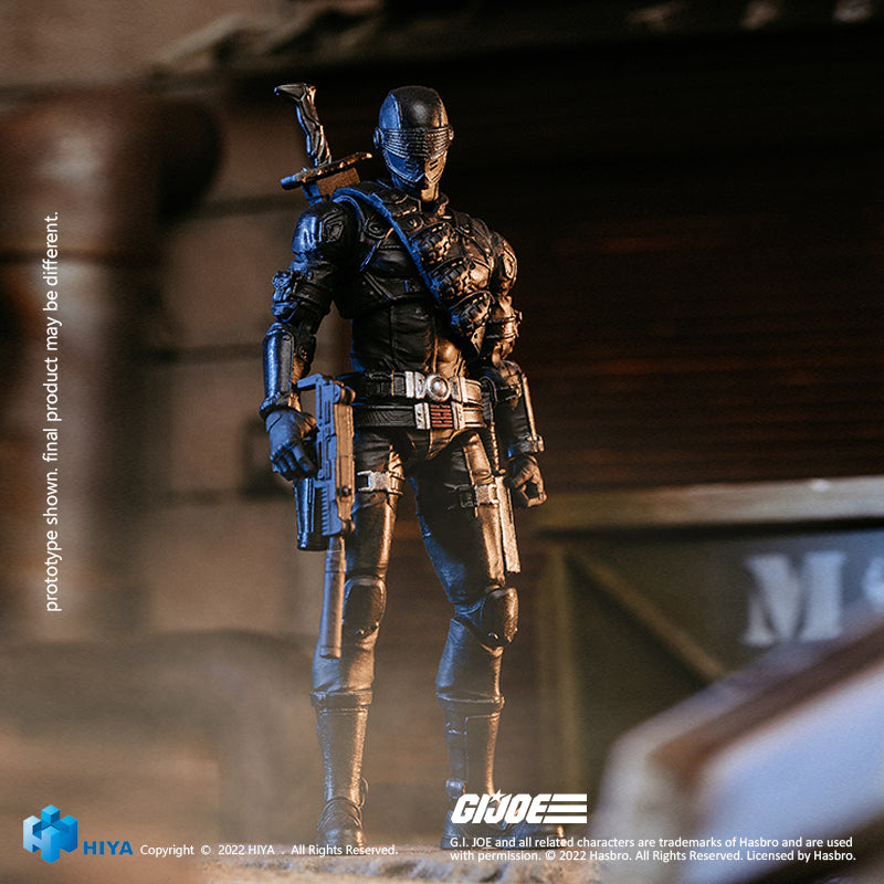 HIYA Exquisite Mini Series 1/18 Scale 4 Inch G.I.Joe Snake Eyes Action Figure