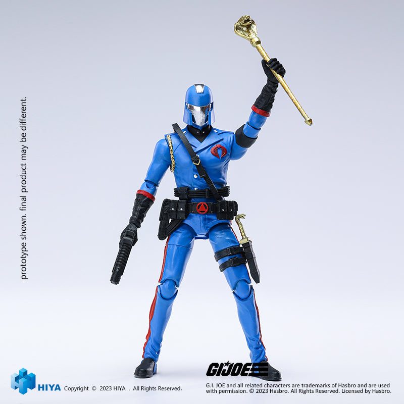 HIYA Exquisite Mini Series 1/18 Scale 4 Inch G.I.Joe Cobra Commander Action Figure