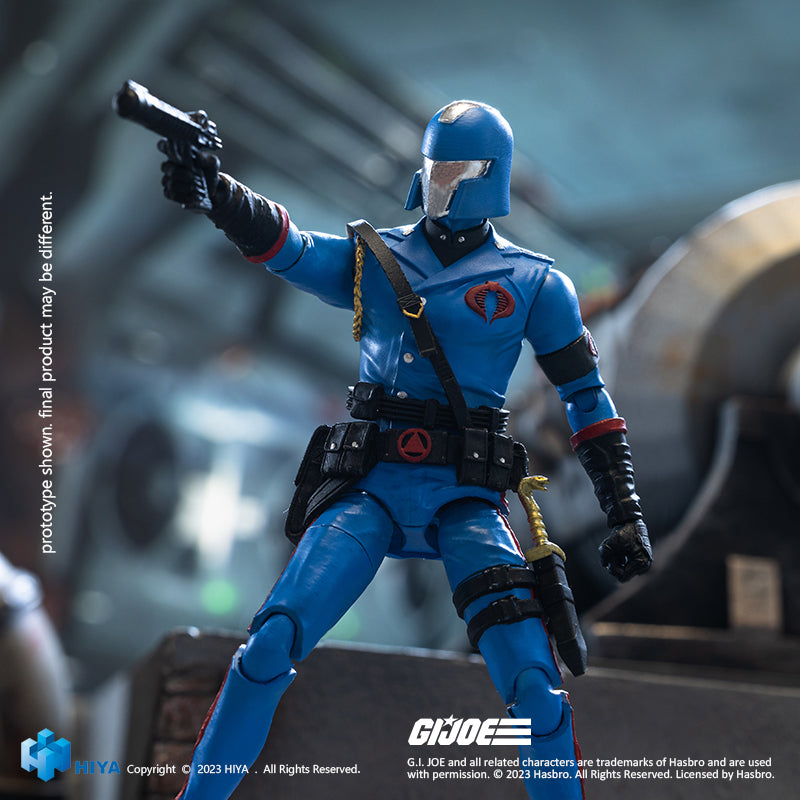 HIYA Exquisite Mini Series 1/18 Scale 4 Inch G.I.Joe Cobra Commander Action Figure