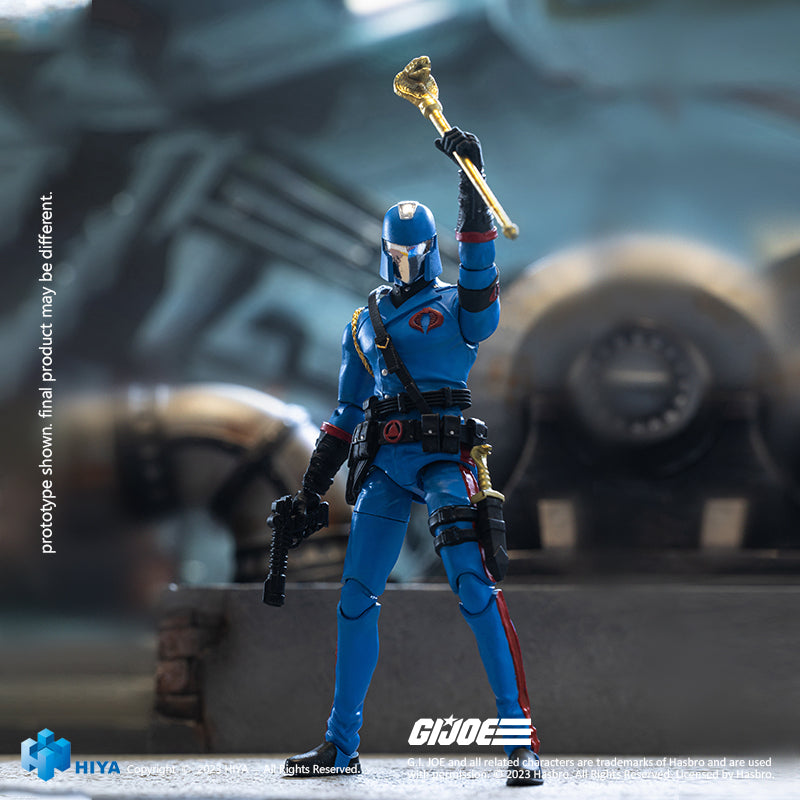 HIYA Exquisite Mini Series 1/18 Scale 4 Inch G.I.Joe Cobra Commander Action Figure