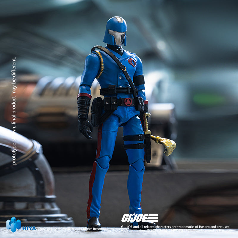 HIYA Exquisite Mini Series 1/18 Scale 4 Inch G.I.Joe Cobra Commander Action Figure