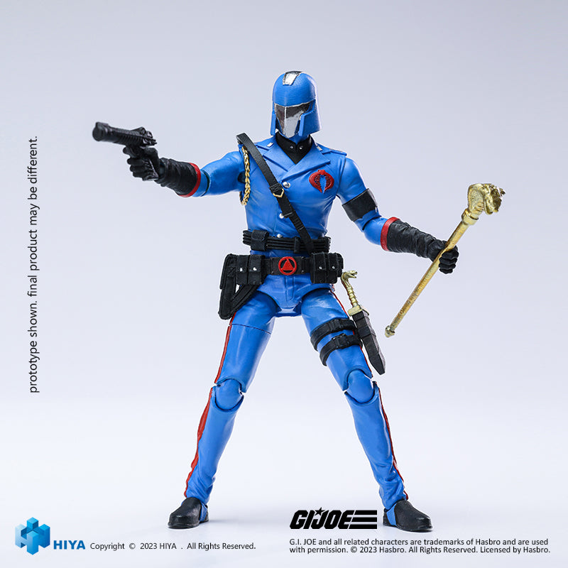 HIYA Exquisite Mini Series 1/18 Scale 4 Inch G.I.Joe Cobra Commander Action Figure