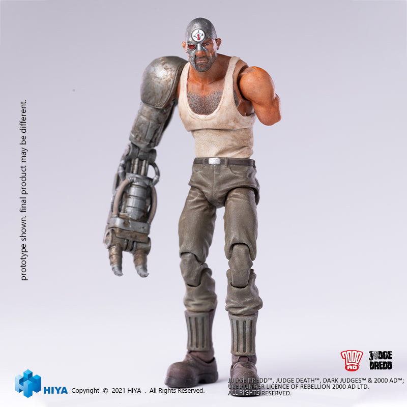 HIYA Exquisite Mini Series 1/18 Scale 4 Inch JUDGE DREDD Mean Machine Angel Action Figure